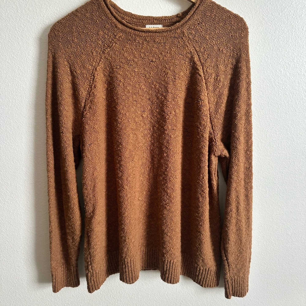 L.L. Bean Tan Knit Sweater